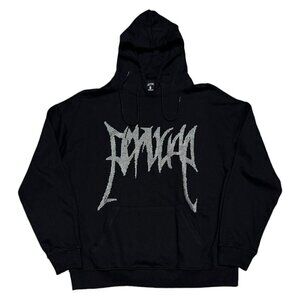 Rhinestone Bedazzled Gothic Asian Streetwear SUPEEON Black Hoodie Sweatshirt